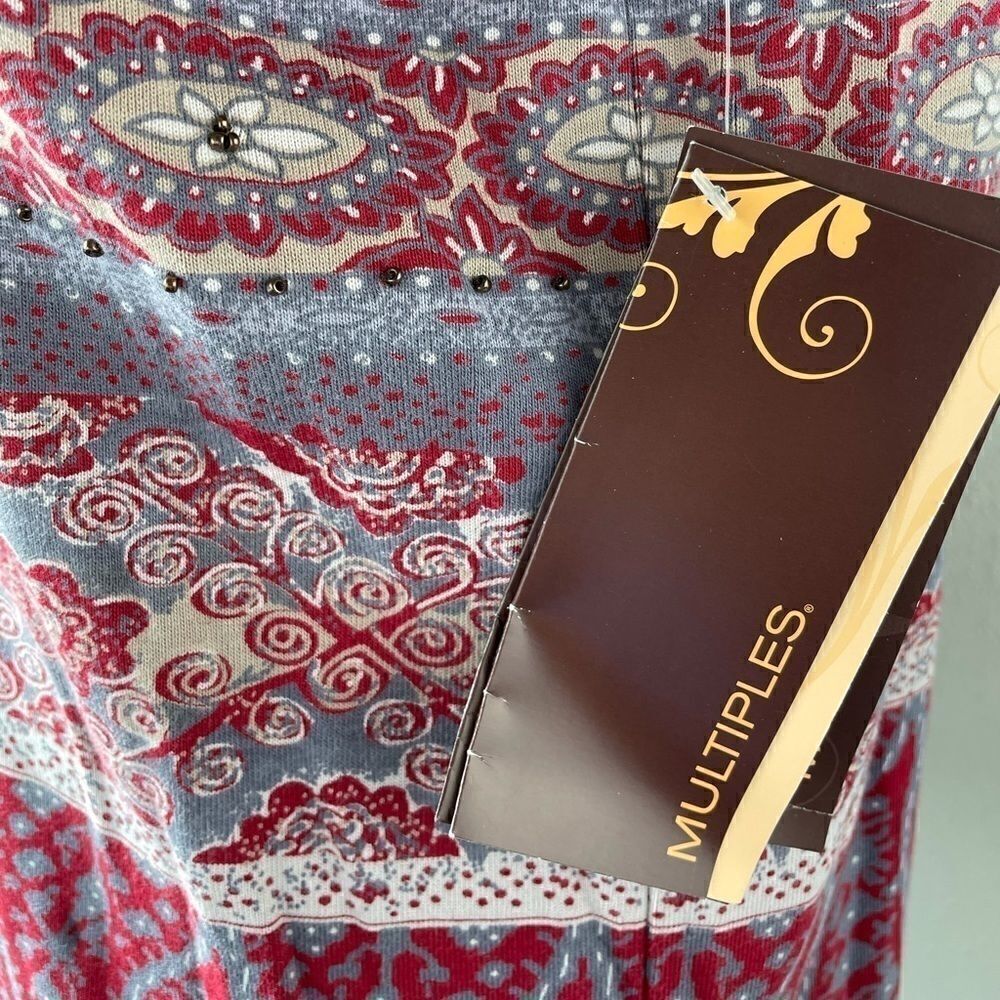 NWT Multiples Boho Style Top Size M - Picture 6 of 10